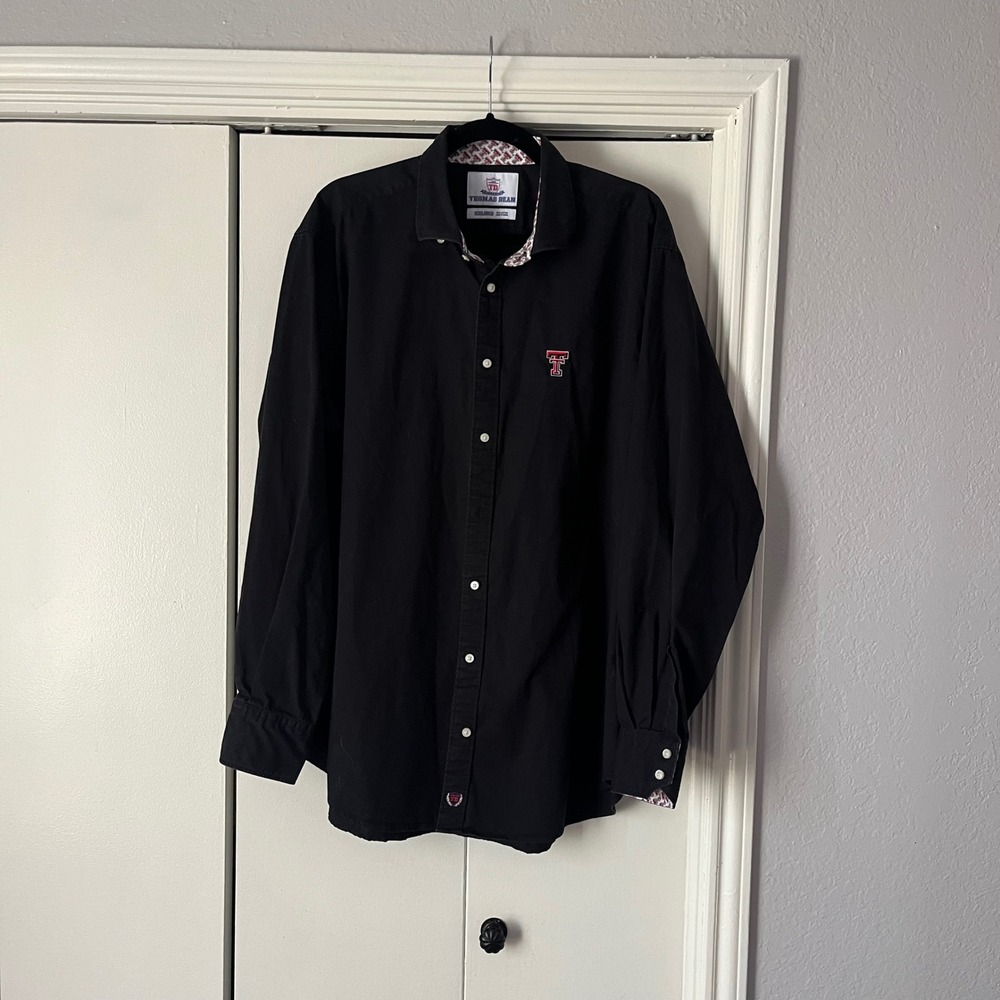 Thomas Dean Collegiate Texas Tech Red Raiders Button Down‎ Shirt XXL